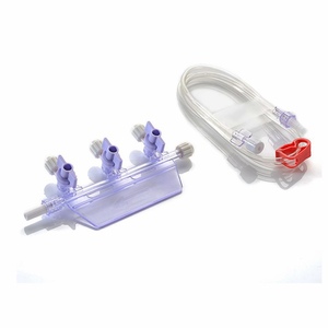 One-handed multiple infusion drug delivery manifold multi-channel fixation transfusion system device