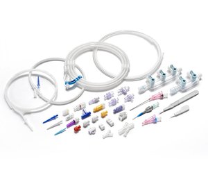 Check valve, high pressure male female luer lock connector adapter, guide wire protection tube