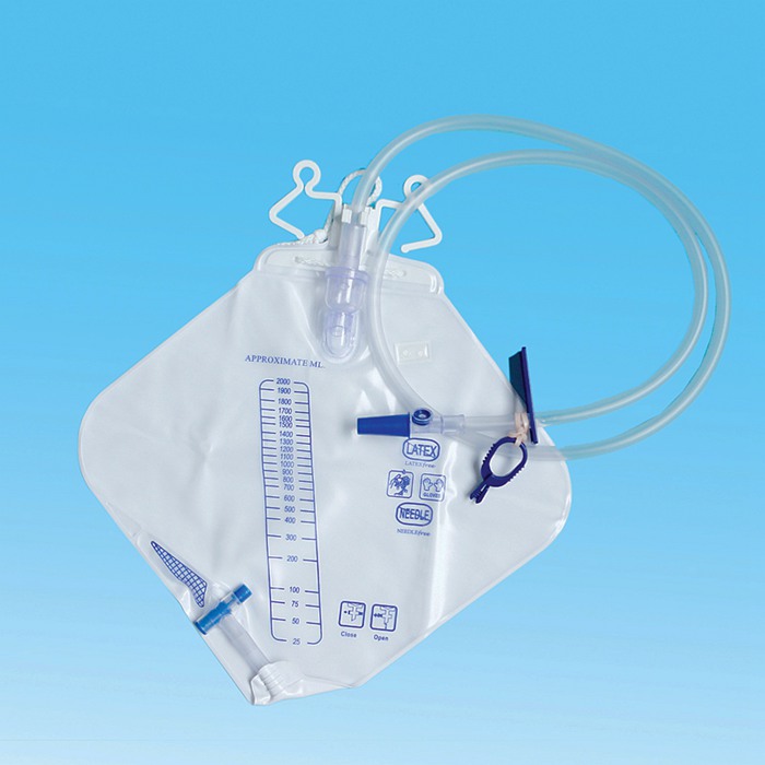 2000ml Luxury Urine Collector Bag with Reinforced Plastic Double Hook and Rope, Urinary Drainage.jpg