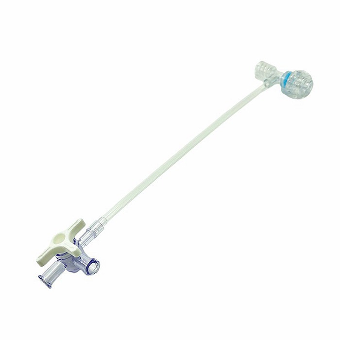 7Fr 9Fr Lantern Tuohy Borst Adapter Extension Line with Male luer lock connector, T connector T-.jpg