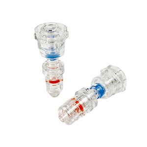 0F - 9F Straight luer hemostasis rotator connector, bleeding stopper adjustable closer adapter