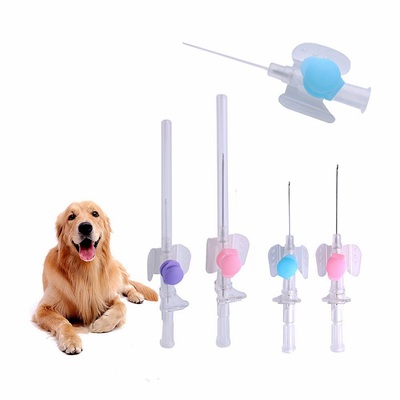 Veterinary injection syringe, dog IV catheter cannula, Cooper Aluminum Hub animal hypodermic needles