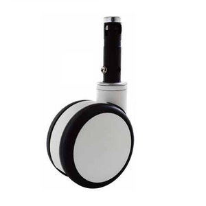 125mm 150mm total free Twin wheels central locking caster, double ball bearings trundle truckles