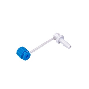 55mm PVC jointing belt w/ male luer lock drainage screw up cap ABS PP female stepped barb connector