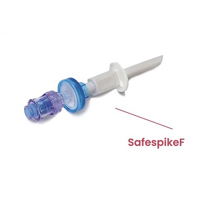 IV lines Safe access Needle Free System without needles, secure drug delivery admixing infusion bottle medication vials safespike with filter