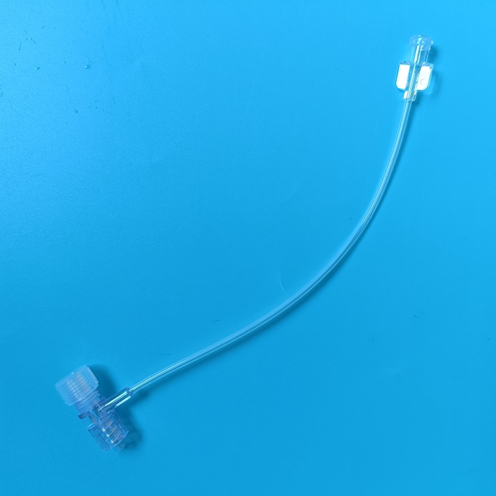 Medical Hemostasis Valve with sideport tube, Extension line Hemostastic adapter to 3-Way Stopcoc.jpg