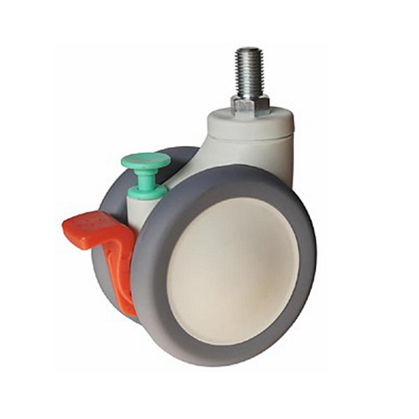 120mm Double-pedal reset caster, no noise soft double Swivel Caster for Analysis Instruments and Medical Hospital Worktable, B-Ultrasonic 3.jpg