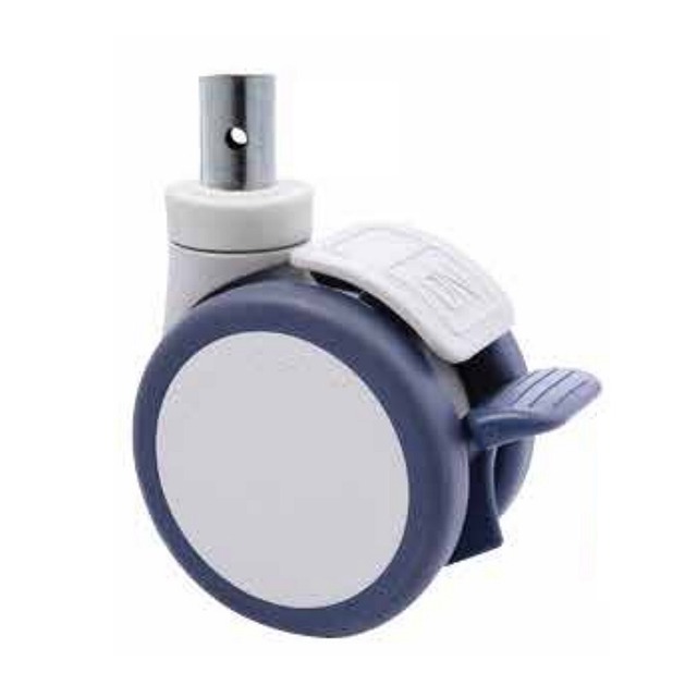 120mm Double-pedal reset caster, no noise soft double Swivel Caster for Analysis Instruments and Medical Hospital Worktable, B-Ultrasonic Scanner 1.jpg