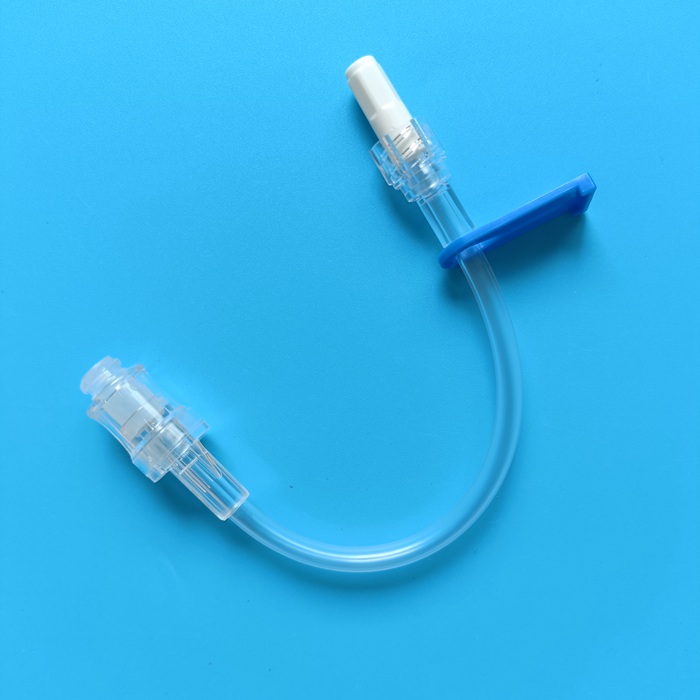 Standard IV infusion needle free connector tubing, single double triple channel negative Needlel.jpg
