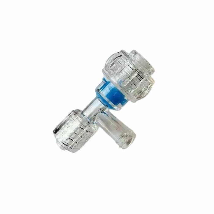 Medical 9Fr Large bore Rotary Tuohy brost adapter T-adpter, swival male luer lock and female sid.jpg