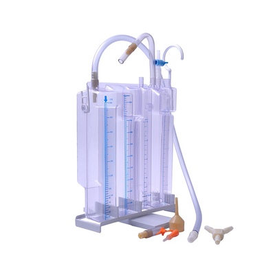 1600ml 2000ml Chest Drainage Bottle double triple chambers