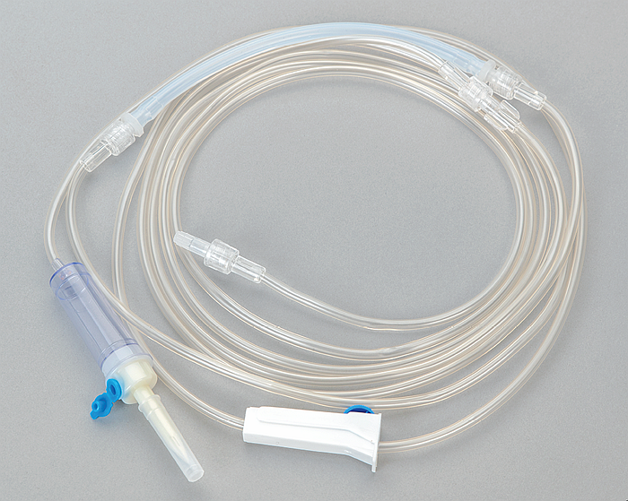 Urodynamic fluid circuit connecting tube, cystometry irrigation tubing.png